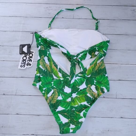 Women's Tropical Print One Piece Bathing Suit Swimsuit Size XS - Picture 6 of 11